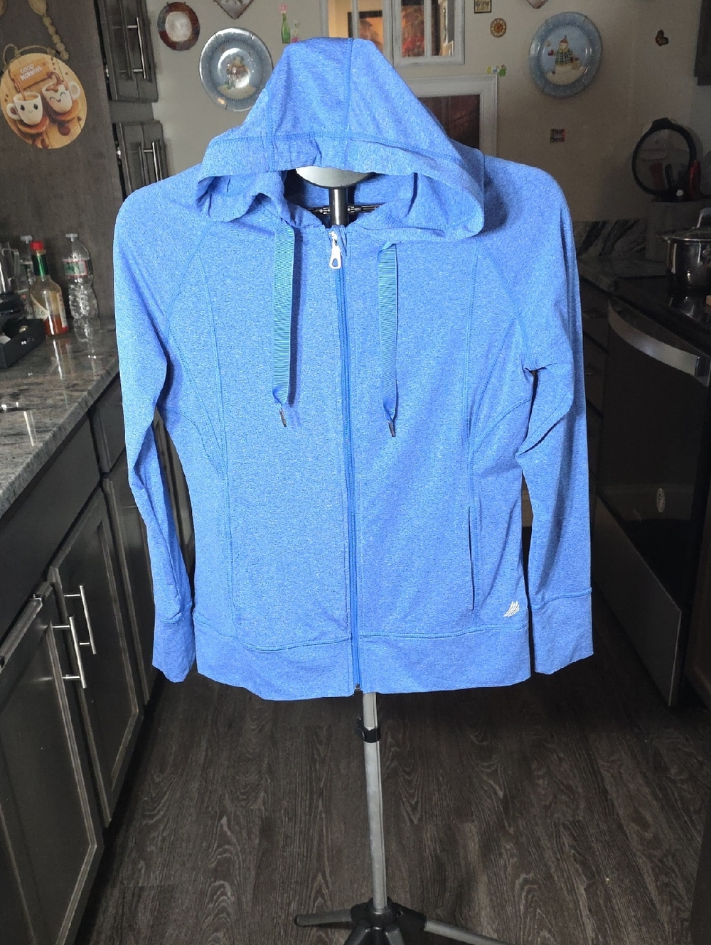Women's Zip-Up Hoodie Sweatshirt - Blue